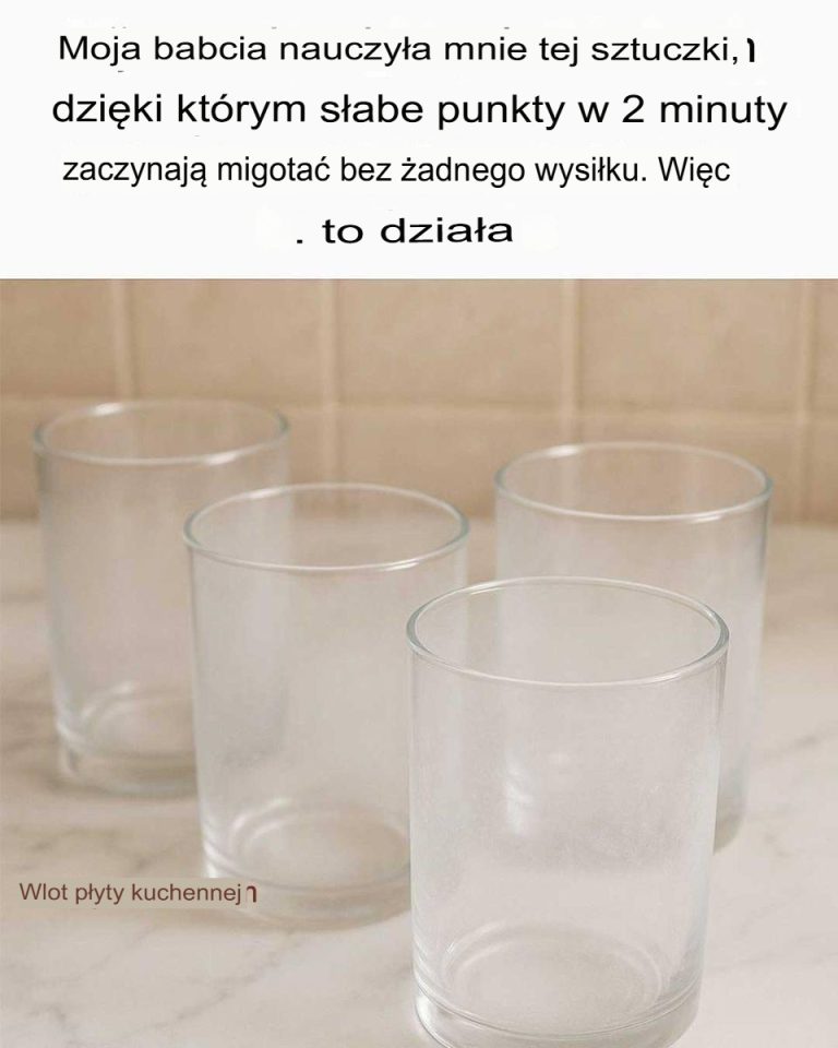 Moja babcia nauczyła mnie tego triku, dzięki któremu matowe szklanki lśnią w dwie minuty bez żadnego wysiłku. Oto jak to działa.