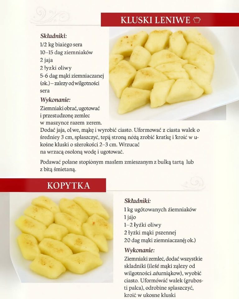 KLUSKI LENIWE & KOPYTKA – klasyka polskiej kuchni!