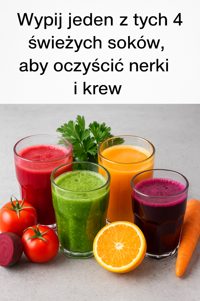 Wypij którykolwiek z tych 4 świeżych soków, aby oczyścić nerki i poprawić przepływ krwi