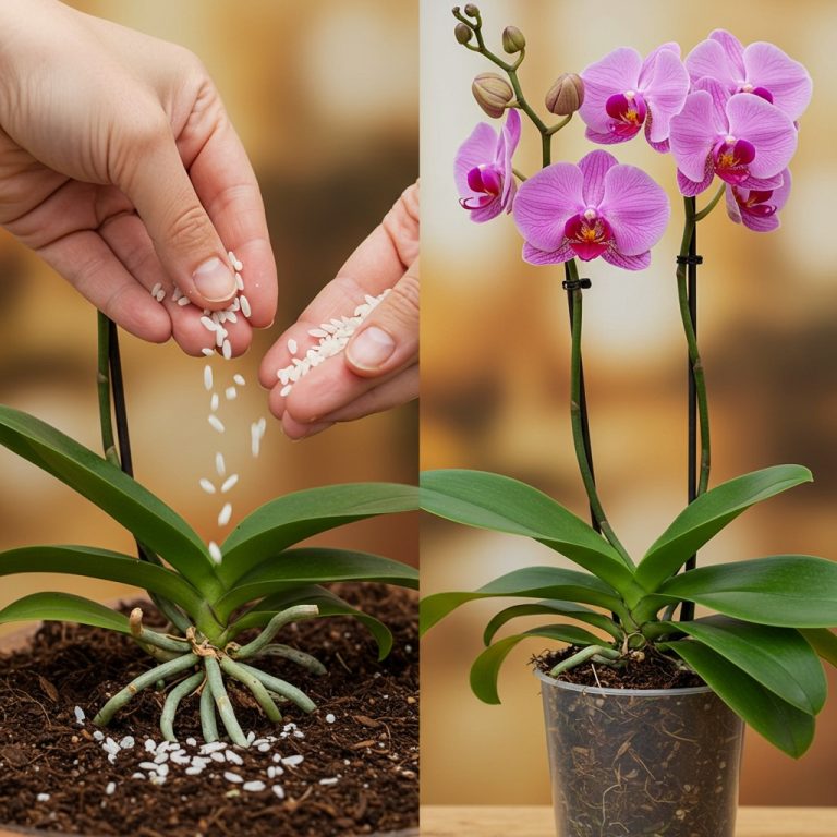 Potrzebuję tylko ryżu! Liście orchidei ukorzeniają się natychmiast i kwitną przez cały rok.