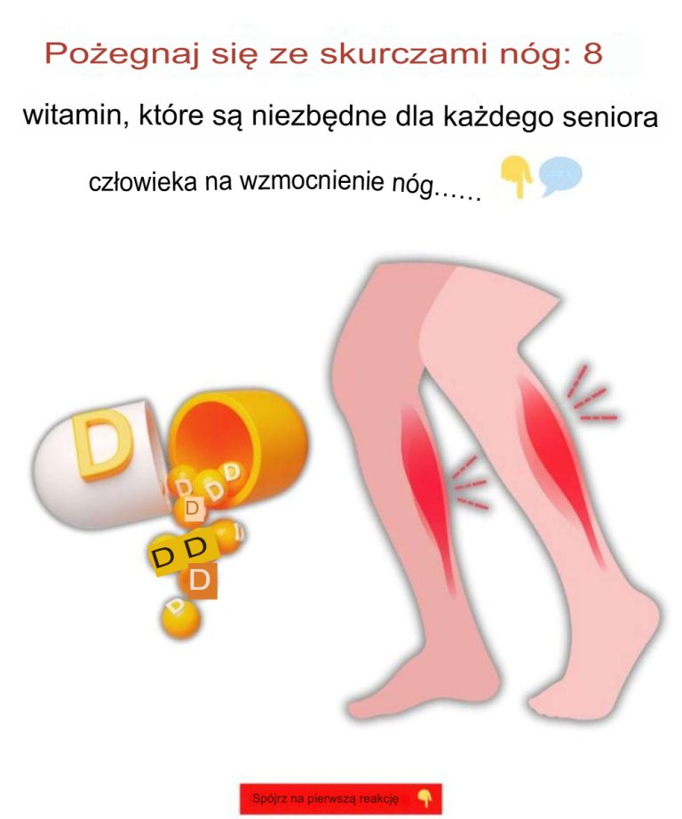 Pożegnaj skurcze nóg: 8 witamin, których potrzebuje każdy senior, by mieć silniejsze nogi.