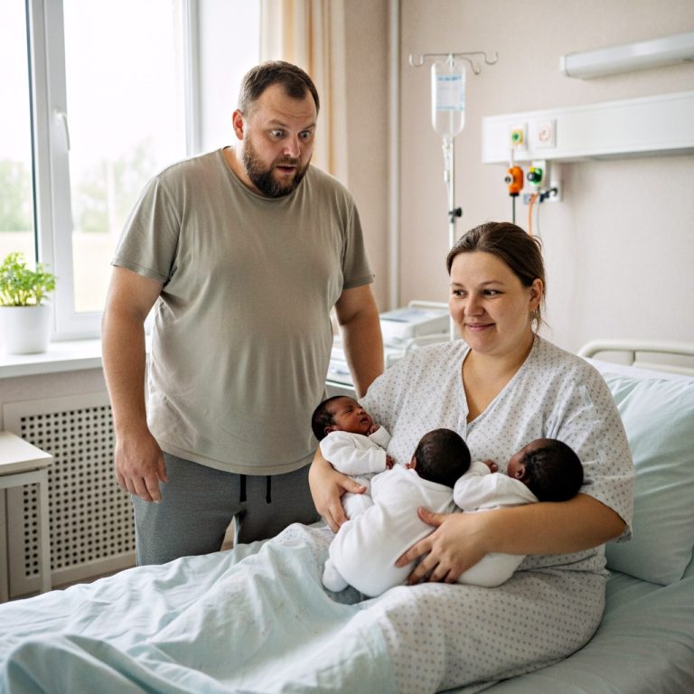 Jej mąż wyrzucił ją z domu po urodzeniu czarnoskórych trojaczków. Dziesięć lat później wydarzyło się coś szokującego…
