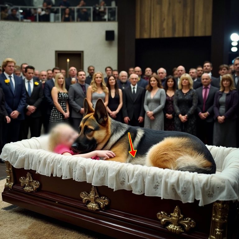 Owczarek niemiecki nigdy nie opuścił trumny dziewczynki. Kiedy ludzie zobaczyli, co ukrywała pod spodem, byli oszołomieni...