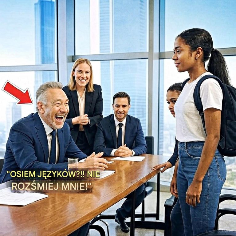 „Mówisz ośmioma językami?” – wybuchnął śmiechem milioner. Ale jej odpowiedź zburzyła jego świat.