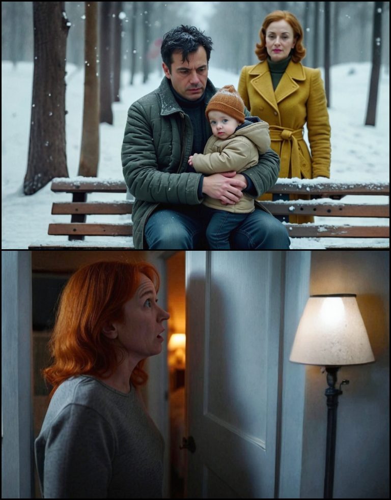 * Śmiertelnie chora milionerka przechadzała się po zimowym parku i widząc mężczyznę i dziecko marznących na ławce, przygarnęła ich... A gdy nocą zajrzała do sypialni, była ZDRADZONA tym, co zobaczyła.