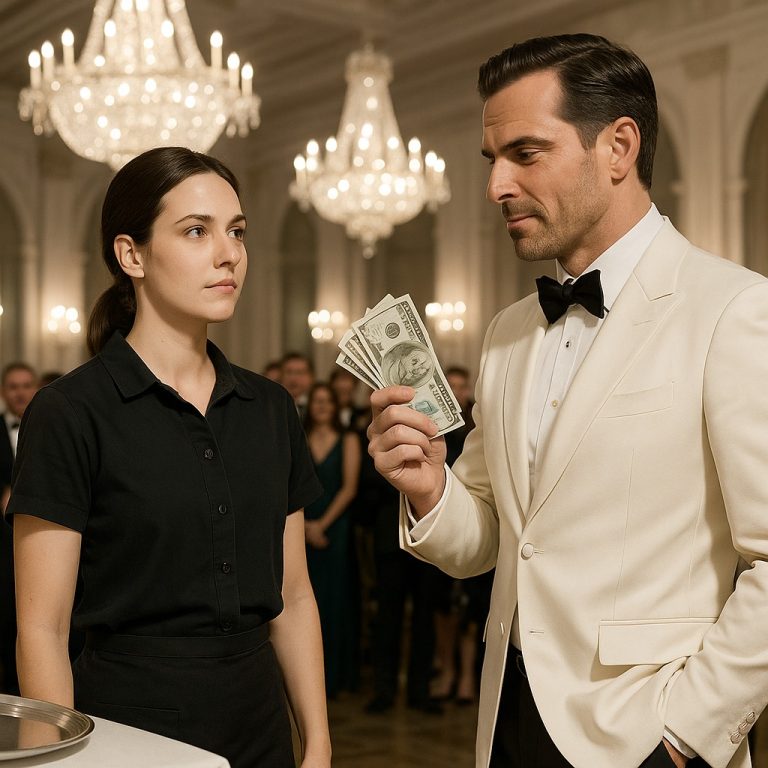 „Arogancki milioner wyzywa kelnerkę do tańca – kilka sekund później kradnie całe show!”