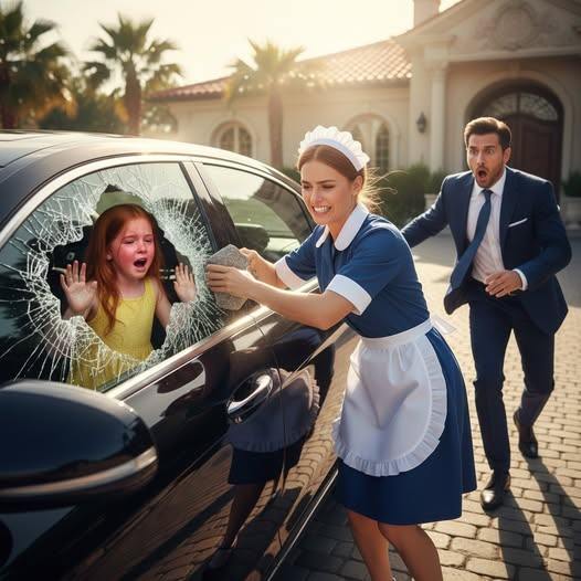 Nowa żona milionera zapomniała o córce zamkniętej w samochodzie, dopóki pokojówka nie zrobiła czegoś niewiarygodnego
