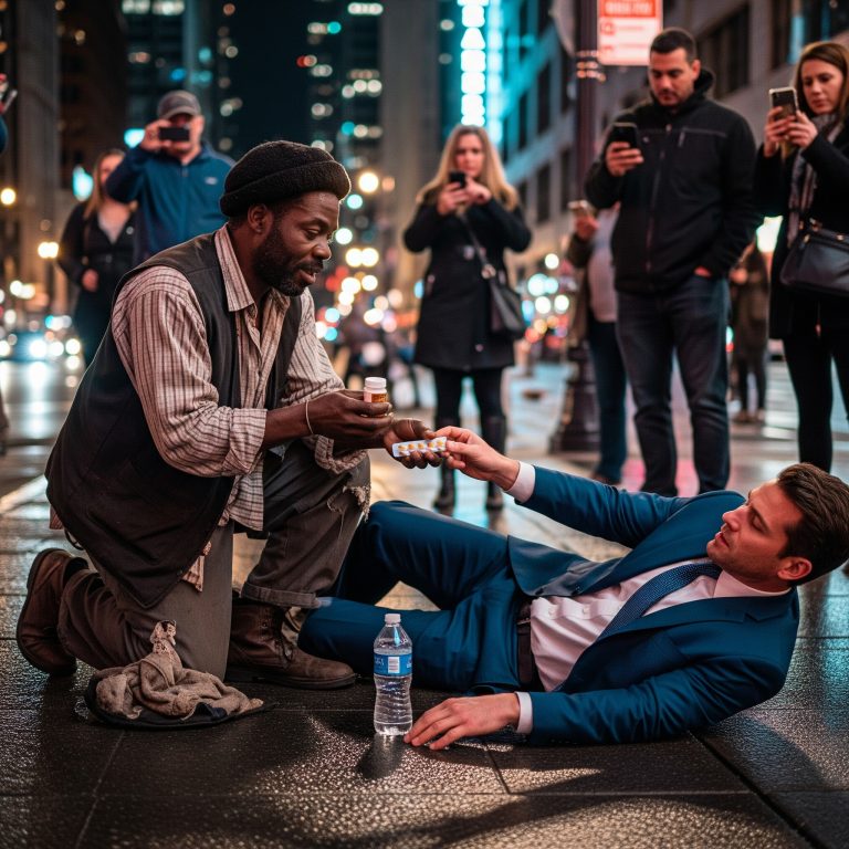 Bezdomny czarnoskóry mężczyzna wydał swoje ostatnie 8 dolarów na nieznajomego, nie wiedząc, że ten jest miliarderem...