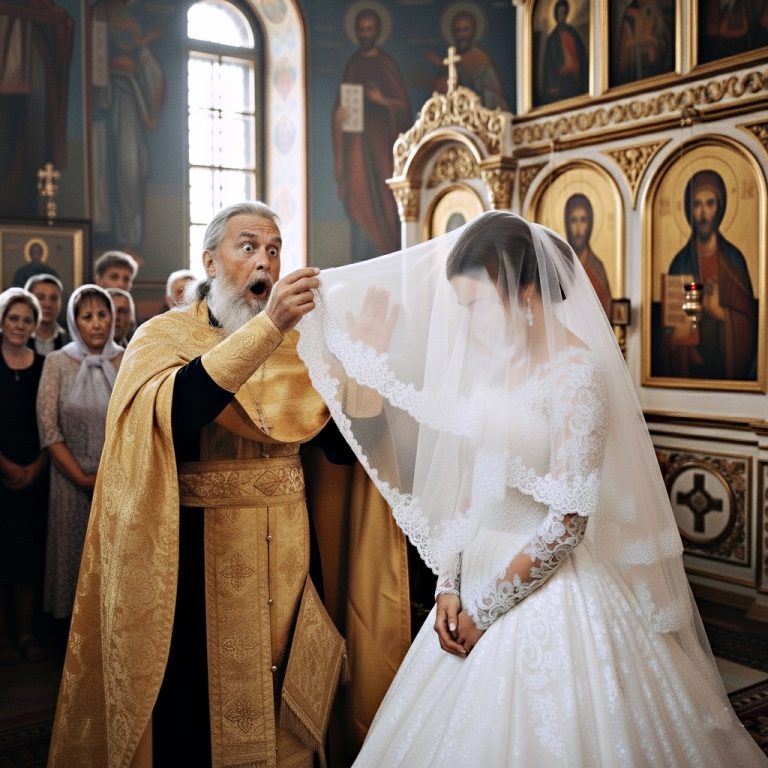 Podczas ceremonii ślubnej ksiądz zauważył coś dziwnego u panny młodej i przerwał ceremonię...