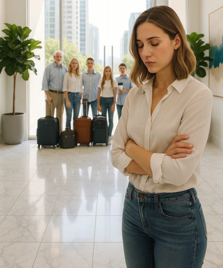 Zaledwie trzy dni po przeprowadzce do nowego domu mój mąż zabrał całą rodzinę na odciski palców — więc sprzedałam dom i powiedziałam coś, co odebrało mu mowę