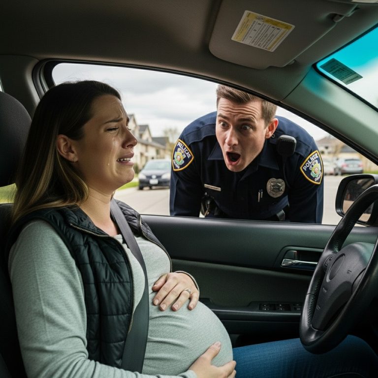 Zatrzymałem ją jadącą z prędkością 150 mil na godzinę, sięgnąłem po bilet, a potem zobaczyłem mieniącą się kałużę na podłodze i zdałem sobie sprawę, że mam kilka sekund, żeby uratować dwa życia