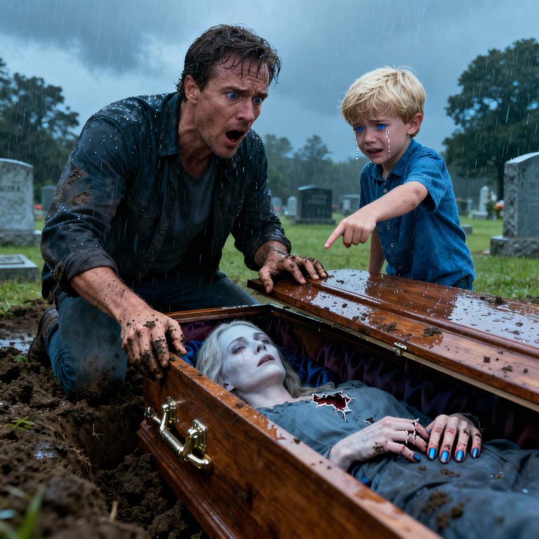 Zaledwie godzinę po pogrzebie 7-letni chłopiec powiedział, że jego ojciec wykopał grób matki, a gdy tylko otwarto trumnę, wszyscy wstrzymali oddech...