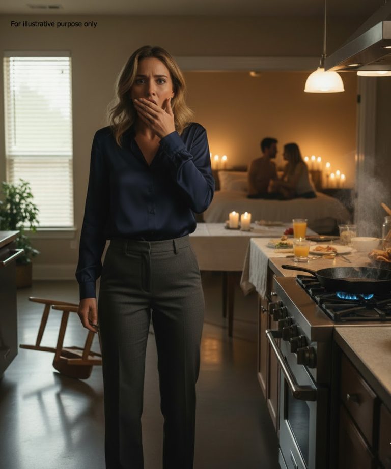 Zapomniałem wyłączyć kuchenkę gazową w drodze do pracy, więc pospiesznie zawróciłem samochód na środku drogi, żeby wrócić do domu. Ale gdy tylko otworzyłem drzwi, byłem zszokowany widokiem, jaki miałem przed oczami.