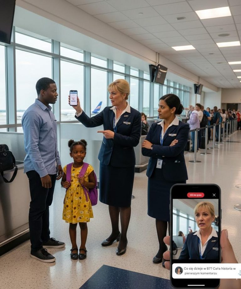 „Fałszywe przepustki. A gdzie jest dziecko?” Doświadczona stewardesa nabrała podejrzeń i podarła bilet 8-latki, oskarżając ją o użycie fałszywego – aż do przybycia prezesa: Co wydarzyło się przy bramce B7, co uziemiło linię lotniczą