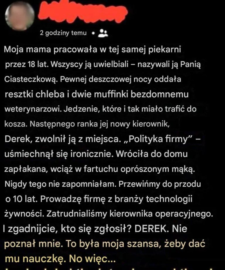 Została zwolniona za dobry uczynek – lata później życie obdarzyło ją szacunkiem, na jaki zasługiwała