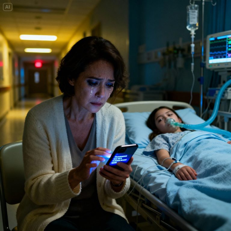 Moja córka była w śpiączce, gdy na jej telefonie pojawiła się nowa wiadomość. Otworzyłem ją – i gdy tylko przeczytałem pierwszy wers, ręce zaczęły mi się trząść. Kilka minut później byłem już w drodze na komisariat.