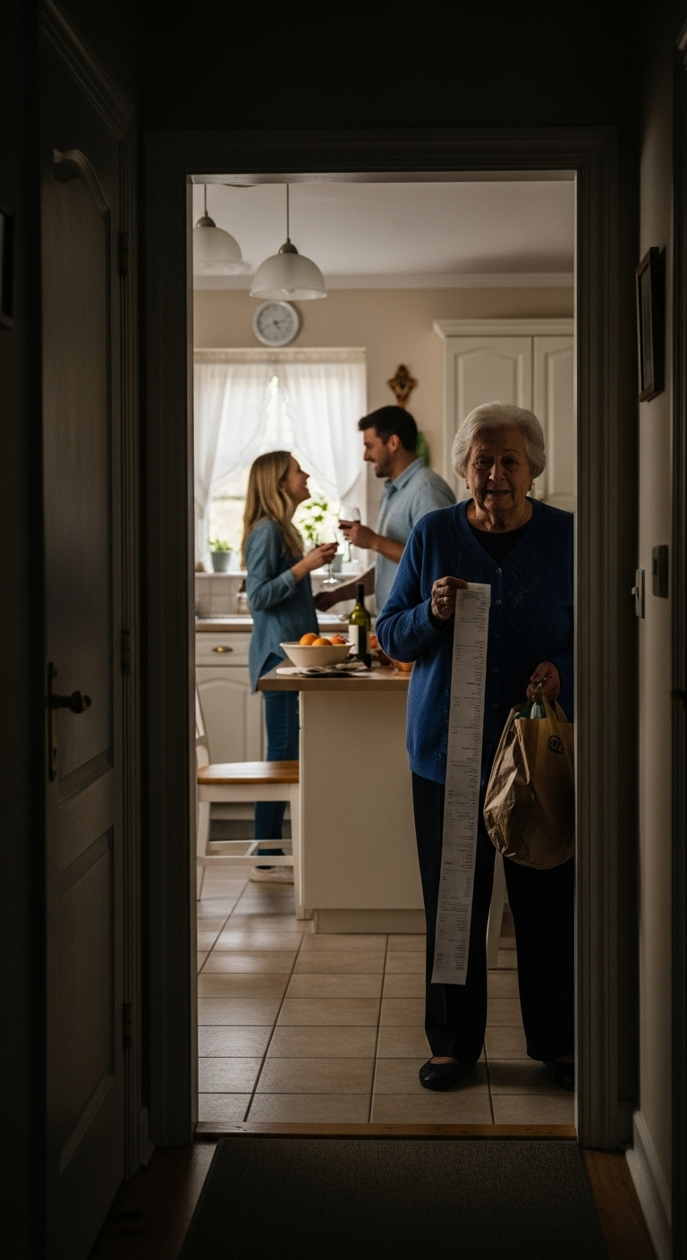 Tydzień przed świętami usłyszałam, jak mój syn mówi: „Po prostu zostaw jej całą dziewiątkę dzieci”. 24 grudnia zadzwonił: „Gdzie jesteś?”. Odpowiedziałam: „Nie czekaj na mnie – ani na prezenty, ani na catering, za który zapłaciłam”.