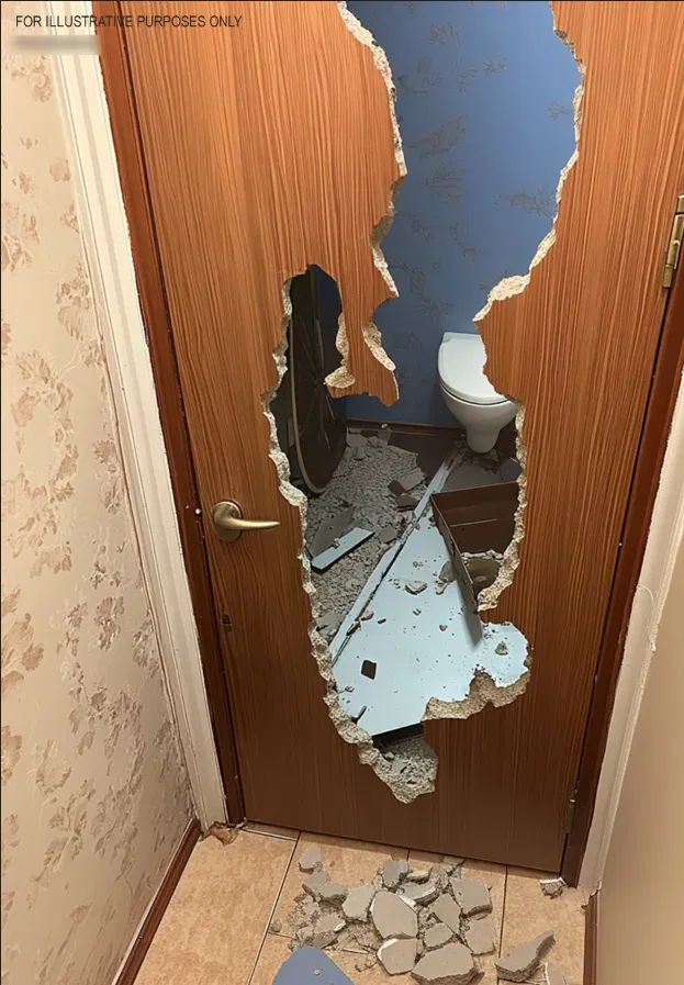 Wróciłem do domu i zobaczyłem zniszczone drzwi do łazienki — kiedy dowiedziałem się, co się stało, złożyłem pozew o rozwód