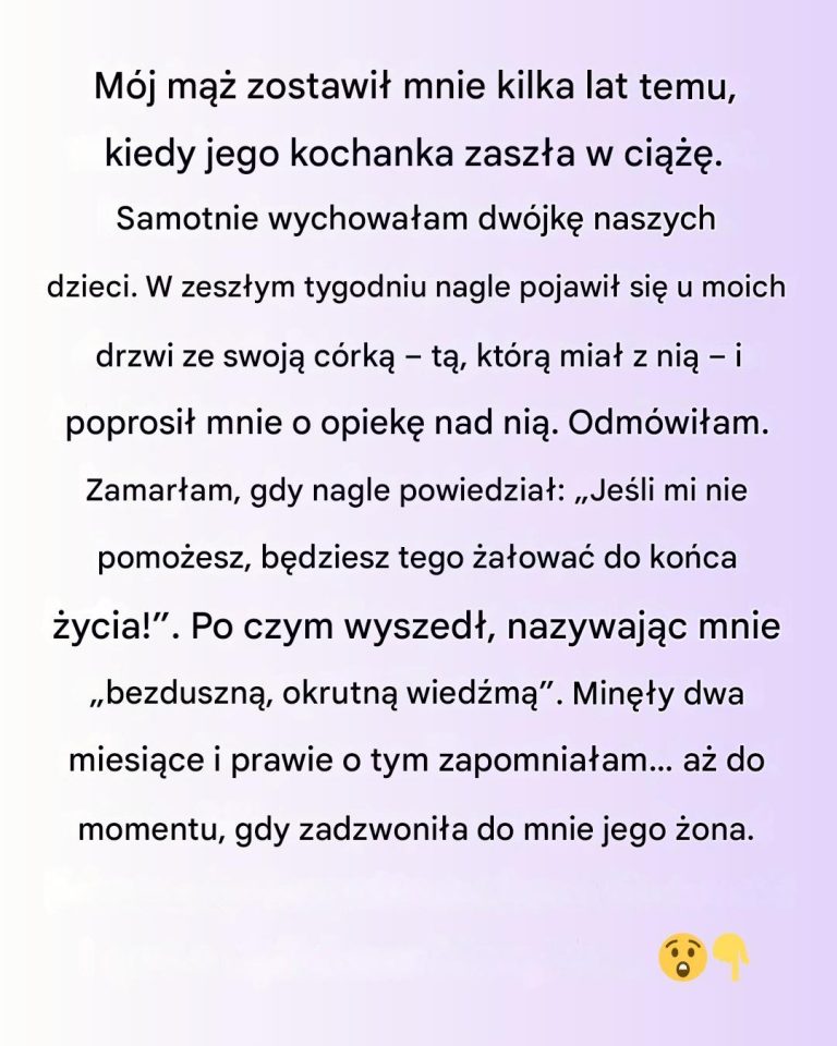 Mój mąż zostawił mnie dla swojej ciężarnej kochanki – po latach wrócił z jej dzieckiem i kłamstwem, które wszystko zniszczyło