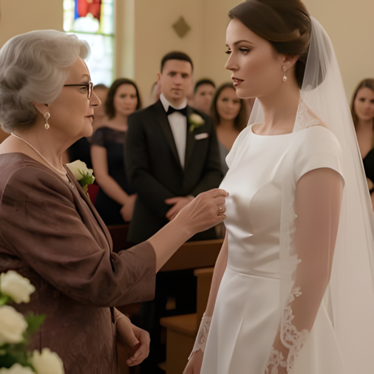 Nie było mnie stać na suknię od projektanta, więc znalazłam piękną, vintage'ową suknię ślubną w sklepie z używaną odzieżą. Moi zamożni przyszli teściowie nie byli pod wrażeniem. Idąc do ołtarza, słyszałam szepty i chichoty gości na temat mojej „taniej” sukni. Ale w środku ceremonii zaskrzypiało krzesło. Moja teściowa wstała, uciszając całą kaplicę. „Muszę coś powiedzieć” – oznajmiła, wpatrując się we mnie. Przygotowałam się na upokorzenie – ale to, co powiedziała, wprawiło wszystkich w szok.