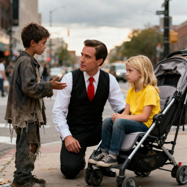 „Panie, mogę sprawić, że pańska córka znów będzie chodzić” – powiedział cichy, drżący głos za nim…