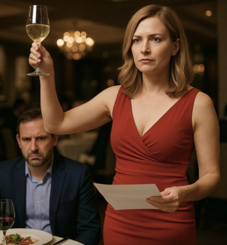 „Chciał upokorzyć z okazji rocznicy, nakarmił ją sałatą i wypił wino, aw zastąpić lekarza kopniak w banku i przepisami za wszystkich gości.”