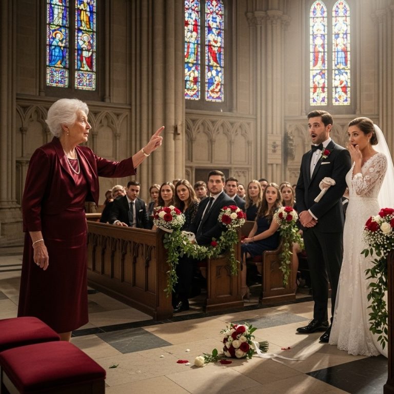 Moja rodzina myślała, że ​​jestem starą, zniedołężniałą kobietą, kiedy ostrzegałam ich, że narzeczona mojego wnuka to oszustka. Zignorowali mnie. Na ślubie przytuliła mnie i wyszeptała: „Teraz ten los należy do mnie, staruszko”. Myślała, że ​​wygrała. Ale gdy mieli wymienić się obrączkami, wstałam…