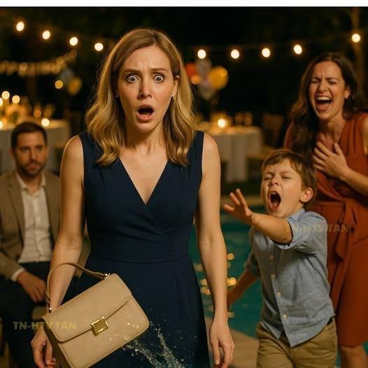 Podczas mojej urodzinowej kolacji syn mojego brata wrzucił moją torebkę do basenu, krzycząc: „Tata mówi, że nie zasługujesz na miłe rzeczy!”. Jego żona śmiała się histerycznie. Uśmiechnęłam się, wyszłam i anulowałam kredyt samochodowy, który im spłacałam. Następnego ranka jego samochód zniknął. A potem…