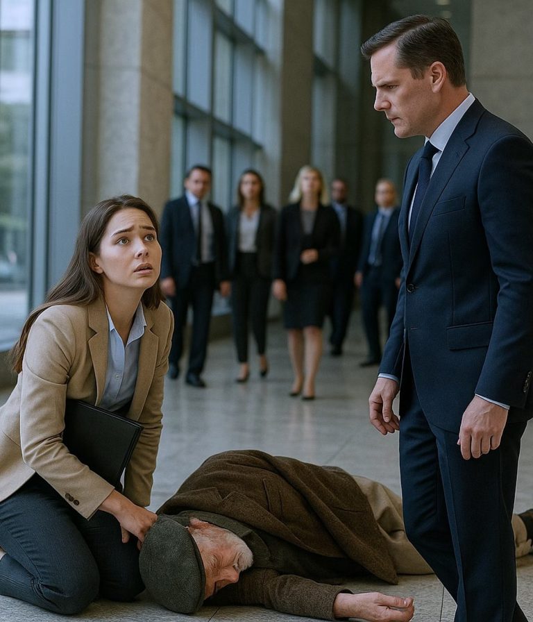 Miałem zostać zwolniony za pomoc upadłemu staruszkowi! A potem wszedł prezes i nazwał go „Tatą!”…