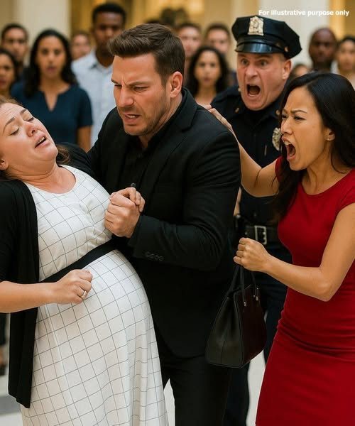 W centrum handlowym Dallas Mall dyrektor generalny zdradza swoją ciężarną żonę z kochanką, nieświadomy, że jej ojciec miliarder obserwuje to w mundurze