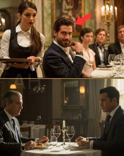 Bilironer ataku kelnerkę po włosku — zdumiony, gdy następuje doskonałaie i go wyprostowała