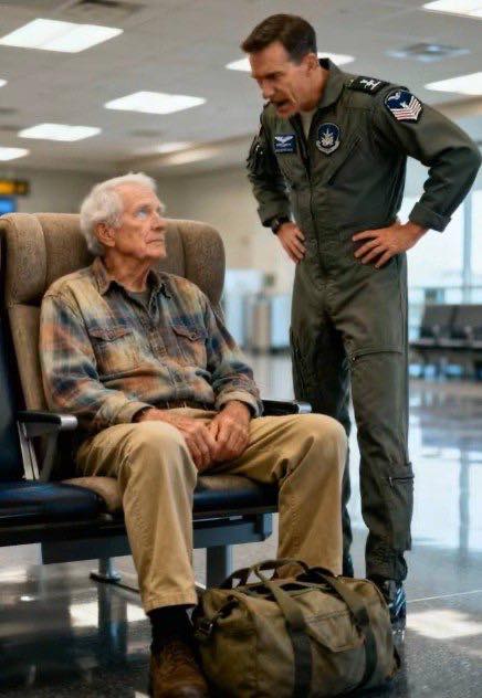 Mocny pułkownik publicznie upokorzył cichego, starszego mężczyznę w zatłoczonym terminalu, żądając, by powiedział, co zrobił, by zasłużyć na szacunek. Dwa słowa, które wypowiedział w odpowiedzi, mogłyby doprowadzić do łez generała czterogwiazdkowego.