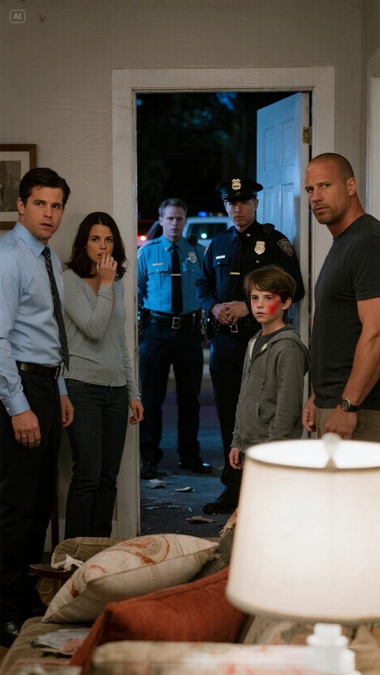 Sąsiad potajemnie przysłał mi filmik. Na nim partner mojej żony znęcał się nad moim synem, a ona stała tam z uśmiechem. „Zadzwoń do taty” – zadrwił. „Niech usłyszy twój płacz – nie może ci pomóc z odległości tysiąca mil”. Syn zadzwonił do mnie, szlochając. Nie spanikowałem. Powiedziałem po prostu: „Koleś, wyjdź na zewnątrz. Już jadę”. Wziąłem urlop i złapałem pierwszy samolot do domu. A kiedy jej chłopak – mężczyzna, który uważał się za nietykalnego – zobaczył, z kim wszedłem… Wszystko się zmieniło.