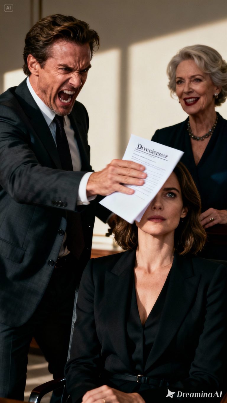 Podczas rodzinnego obiadu mój mąż rzucił papiery rozwodowe na stół. „Podpisz to. Mam dość twojej żałosnej, wiejskiej miny”. Jego matka zadrwiła: „Mój syn jest teraz dyrektorem. Zasługuje na coś lepszego”. Uśmiechnęłam się, podniosłam telefon i wykonałam jeden telefon. „Wypełnij”. Potem spojrzałam mu prosto w oczy. „Prawdopodobnie nie wiesz… że twoje stanowisko dyrektora istnieje, bo ja je zatwierdziłam”. Zamarł. „C… co mówisz?” Spokojnie odłożyłam telefon. „Mówię… że jesteś zwolniony”.