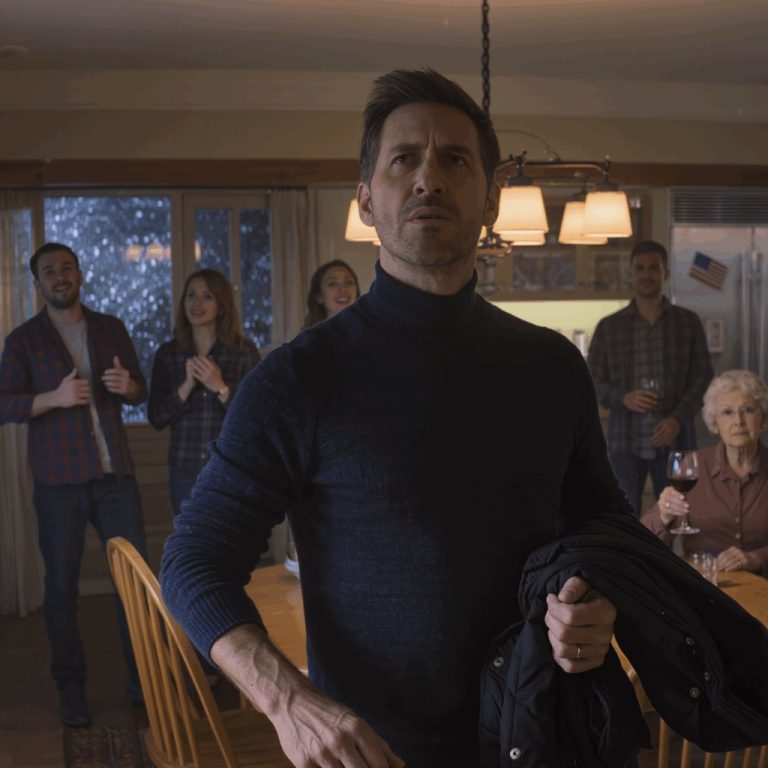 Zdejmowałam właśnie buty, gdy ciotka szepnęła: „Może lepiej nie mówić o swojej sytuacji zawodowej; to przygnębi dzieci”. Uśmiechnęłam się tylko i usiadłam. Później narzeczony mojej kuzynki chwalił się, że dostał rozmowę kwalifikacyjną w „nowoczesnej firmie technologicznej” i powiedział z uśmieszkiem: „Wątpię, żebyś w ogóle przeszła przez kontrolę bezpieczeństwa”. Wstałam, chwyciłam kurtkę i powiedziałam: „Do zobaczenia w poniedziałek”. Atmosfera stała się lodowata.