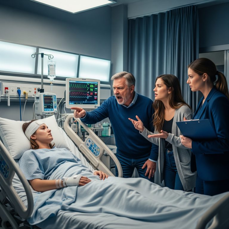 Leżałam załamana na oddziale ratunkowym, podczas gdy mój ojciec stawiał ambicje mojej siostry ponad moje życie — ale gdy za mną stanął mój prawnik, w końcu wypowiedziałam prawdę, którą przez lata ukrywałam.