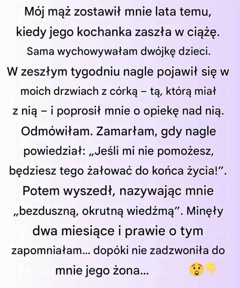 Kiedy nieoczekiwane połączenie przyniosło jasność i spokój