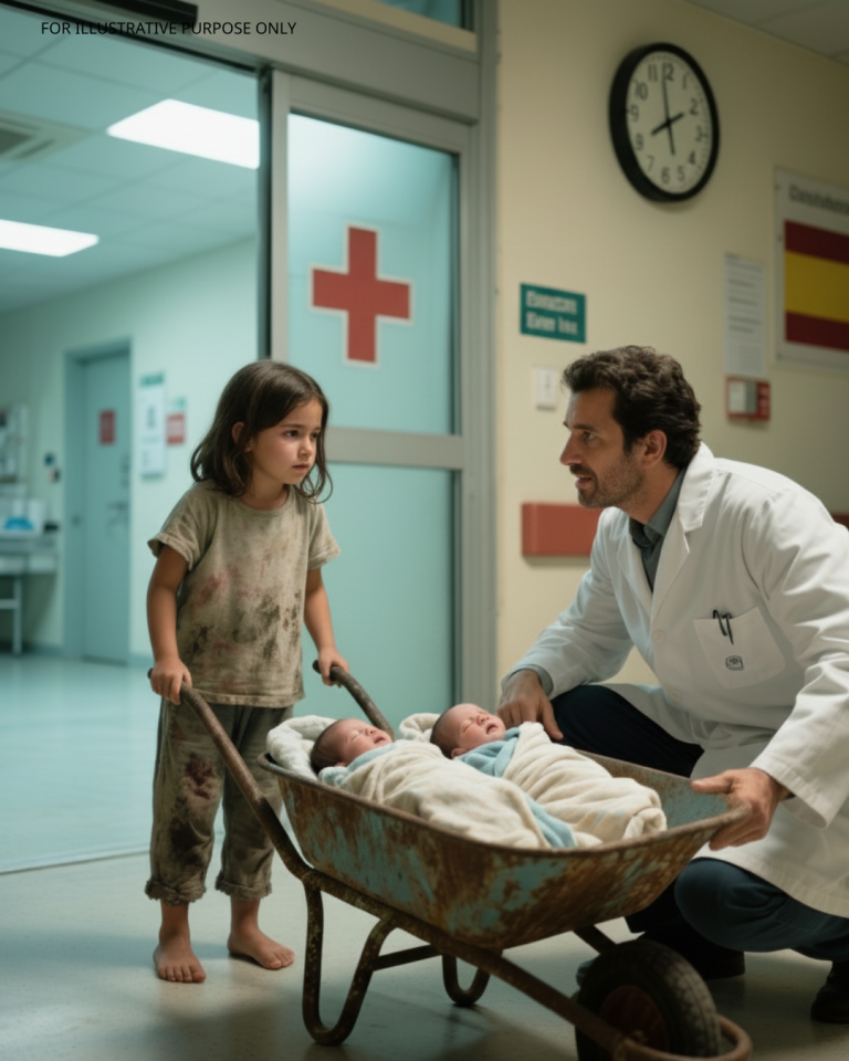 „Moja mama spała przez trzy dni”: 7-letnia dziewczynka przejechała taczkę przez wiele kilometrów, aby uratować swoje bliźnięta — a to, co wydarzyło się później, pozostawiło wszystkich bez słowa.