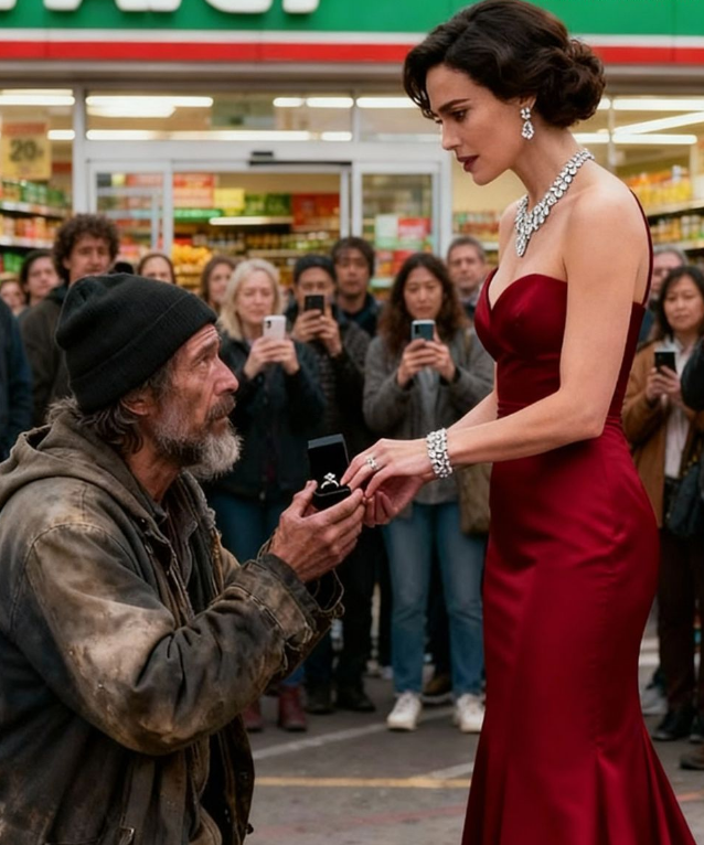 „Proszę, wyjdź za mnie” – błaga bezdomnego multimilionerkę, samotna matka, a to, o co poprosił, zaskoczyło wszystkich…