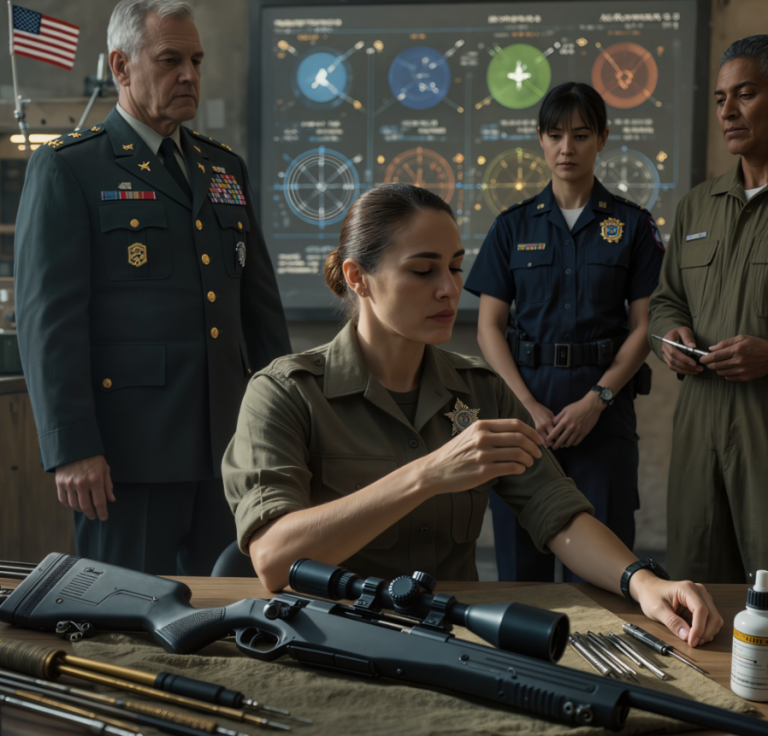 1. Generał przeszedł obok jej pistoletu Barrett .50 — po czym zamarł, odczytując jej odznakę snajpera 3200 metrów