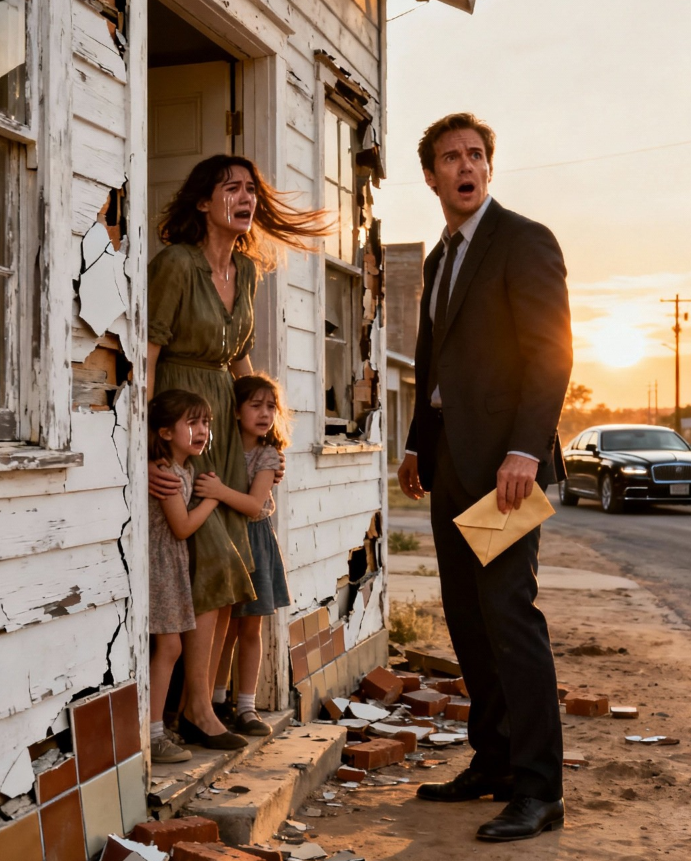 Przywrócił milionerkę, by upokorzyć swoją byłą żonę — ale kiedy zastał ją wychowującą dwie małe dziewczynki w tym, co zostało z ich starego domu, to, co zrobił później, sprawiło, że całe miasto milczało