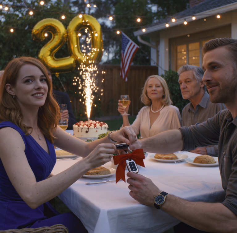 Wznieśli toast za złotego chłopca i mój „dar” – BMW kupione za moje milczenie – pod lampkami i flagą USA. Zamiast tego wybrałem godność, a następny pokój, który zobaczyłem, nie był naszym patio.