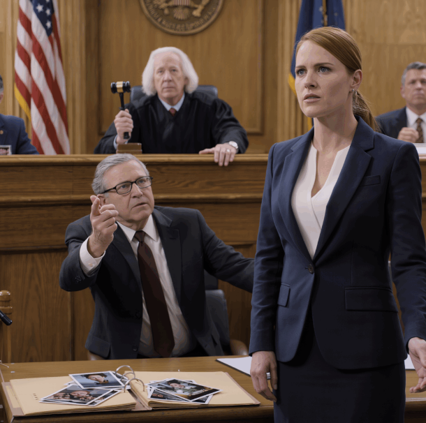 Mój tata wskazał na mnie przed sędzią, który, jak się okazało, był jego przyjacielem, i powiedział: Ta dziewczyna wie tylko, jak marnować to, na co nie zasługuje. Żądał całego majątku, który mój dziadek zostawił mi w testamencie. Sędzia skinął głową, a jego adwokat uśmiechnął się, pewien zwycięstwa. Wtedy powiedziałem dwa słowa, które sprawiły, że sędzia zbladł.