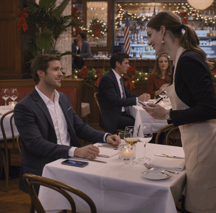 Milioner, którego wystawiono w Wigilię… i kelnerka, która nie pozwoliła mu jeść samemu