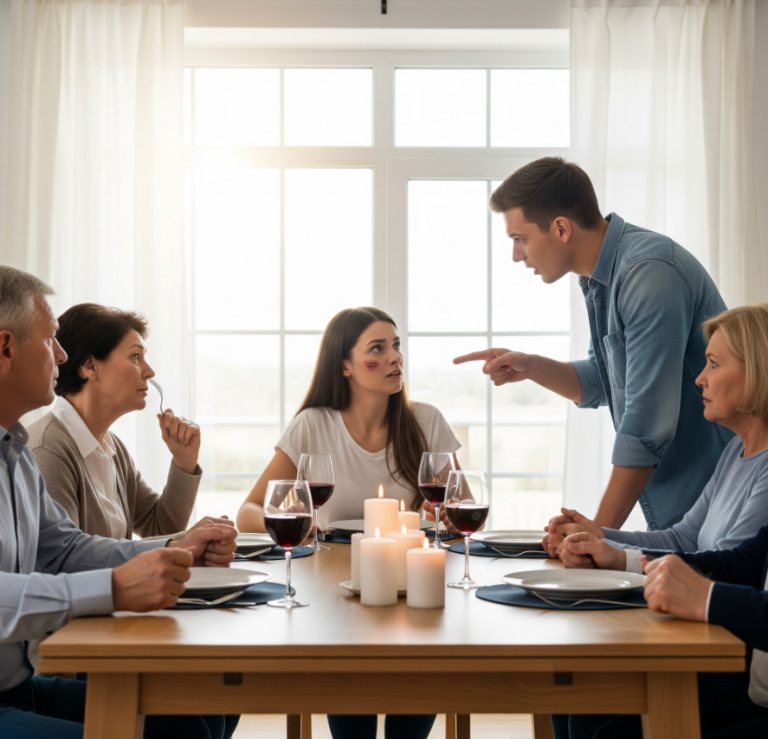 Mój brat mnie uderzył i zmusił do wyjścia, podczas gdy moi rodzice stali jak sparaliżowani, traktując mnie jak ciężar, którego utrata sprawiła im ulgę. Nie mogli pojąć, że paczka, która przyszła tydzień później, rozpali ich strach – i że jedyne słowa, jakie im wypowiem: „Wynoś się… natychmiast”, zniszczą wszystko, co zbudowali na moim poświęceniu.