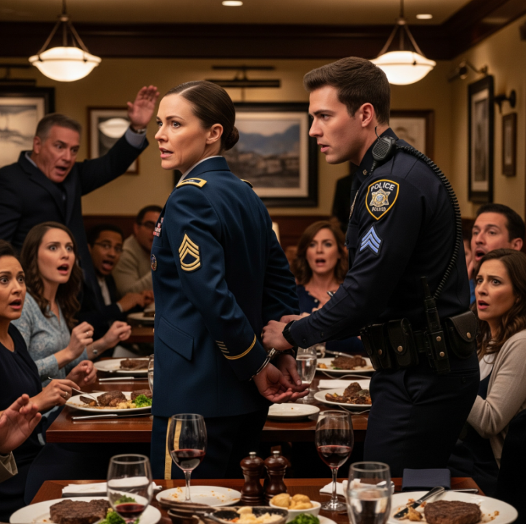 Mój brat – sierżant policji – założył mi kajdanki podczas naszego rodzinnego obiadu, oskarżając mnie o „podszywanie się pod oficera wojskowego”. Publicznie zawstydził mnie za to, co nazwał kradzieżą męstwa. Myślał, że demaskuje kłamcę. Nie miał pojęcia, że ​​aresztuje swojego generała dowodzącego.