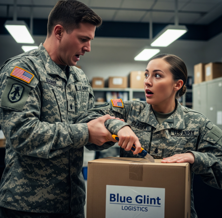 W moje 35. urodziny w mojej bazie wojskowej pojawiła się podejrzana paczka. Mój dowódca spojrzał na nią i powiedział: „To nie jest prezent”. Miał rację. To była pułapka zaaranżowana przez moją własną siostrę, która wykorzystywała moją tożsamość do przemytu skradzionych towarów. Myślała, że ​​mnie przechytrzy. Nie zdawała sobie sprawy, że wszczyna kłótnię z oficerem logistyki.