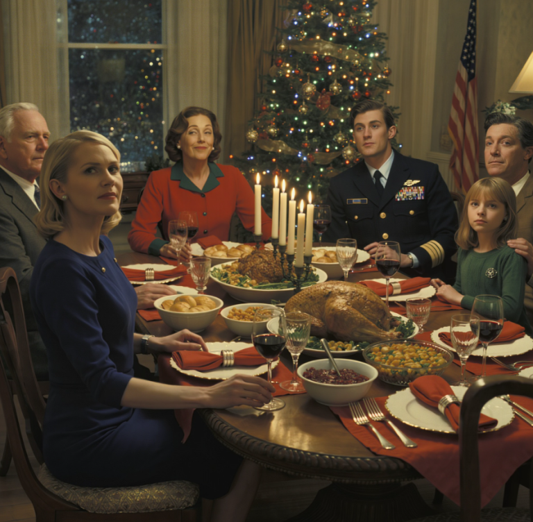 Ciotka zaśmiała się przy obiedzie: „Więc po prostu pracujesz w biurze?”. Upiłem łyk wina. „Zajmuję się tajnymi operacjami”. Zadrwiła. „Jasne, kochanie. Kryptonim?”. Powiedziałem: „Wyrocznia-Dziewiątka”. Jej syn, żołnierz Navy SEAL, zbladł. „Mamo… Przestań gadać.