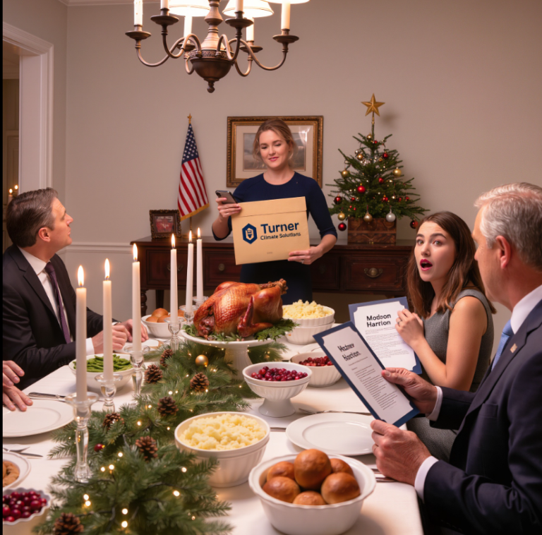 Moja siostra patrzyła na mnie z góry, bo jestem technikiem HVAC. Wyrzuciła mnie z Święta Dziękczynienia za to, że ją ośmieszyłem przed jej znajomymi prawnikami. „NIE DOTARŁA NA STUDIA” – oznajmiła. Wtedy jej szef wstał: „Czekaj, twoja siostra to Olivia Turner?”. To, co powiedział, sprawiło, że moja siostra zachwiała się na nogach.