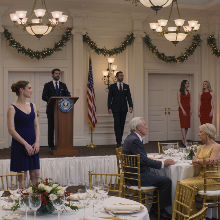 Na kolacji emerytalnej mojego taty wzniósł toast i powiedział: „Tylko dzieci, z których jestem dumny, są naprawdę moje”. Wszyscy klaskali i wiwatowali. Potem spojrzał na mnie i powiedział: „Możesz odejść”. Powoli wstałam. Ale wtedy wstał też mój mąż. To, co zrobił potem… Wprawiło wszystkich w osłupienie.